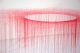 Red thread sculpture by Akiko Ikeuchi